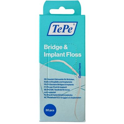 TePe Nit Bridge & Implant Floss 30 ks vláken – Zboží Dáma