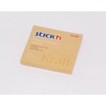 Bloček samolepící 76x76 přírodní papír hnědý /21639/ – Hledejceny.cz