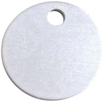 Silca Psí známka kolečko 27mm stříbrná