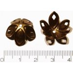Kaplík zakončovací na korálky, 18x10mm, otvor 1,5mm (staromosaz) – Hledejceny.cz