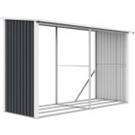 Rojaplast WA-A/C Dřevník kovový 302 x 119 x 190 cm šedý – HobbyKompas.cz