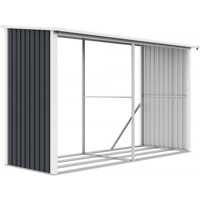 Rojaplast WA-A/C Dřevník kovový 302 x 119 x 190 cm šedý – HobbyKompas.cz