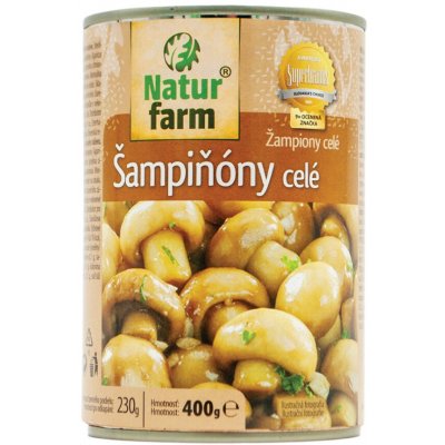 Naturfarm Žampiony celé 400g – Zboží Dáma