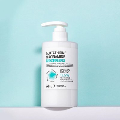 APLB Glutathione Niacinamide Body Lotion - Lehké tělové mléko pro zářivou pokožku 300 ml – Hledejceny.cz