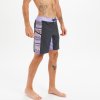 Koupací šortky, boardshorts Olaian surfařské kraťasy 500 19" Blanket Purple