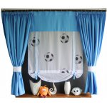 Dětská hotová záclona motiv Fotbal 150x150cm – Zboží Dáma