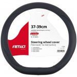 AMIO Potah volantu sportovní tvar D UNI 37-39cm - černý | Zboží Auto