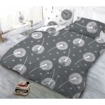 Xpose bavlna povlečení Pampelišky Duo šedé bílé 140x220 70x90 – Zboží Dáma