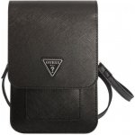 Pouzdro Guess PU Saffiano Triangle Logo Phone Bag černé – Sleviste.cz