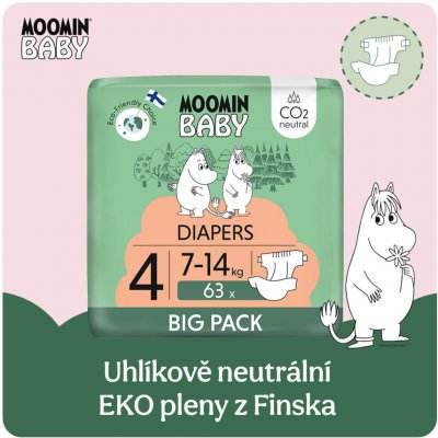Muumi Baby Moomin Baby 4 Maxi 7–14 kg 63 ks – Zboží Dáma