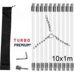 Turbo Premium Rotačná kefa na čistenie komína s reťazovou hlavou set 10 m – Zboží Dáma