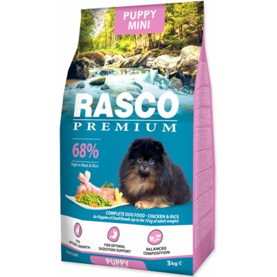 RASCO Premium Puppy Mini kuře s rýží 3 kg