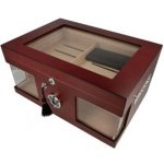 Angelo humidor na doutníky Ulysse červenohnědý prosklený stolní – Hledejceny.cz