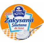 Mlékárna Kunín Zakysaná smetana de luxe 20% 190 g – Zboží Dáma