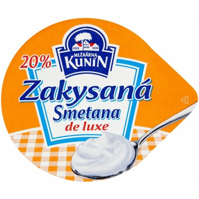 Mlékárna Kunín Zakysaná smetana de luxe 20% 190 g – Zboží Dáma