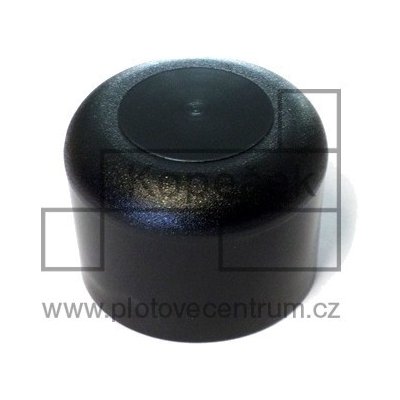 Plastový klobouček na sloupek | kruhový profil Ø 48 mm | černý – Zbozi.Blesk.cz