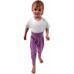 JOŽÁNEK Dětské kalhoty baggy lehké fialové levandulové – Zboží Mobilmania