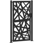 vidaXL Zahradní branka černá 105x180 cm ocel design lehkou – Hledejceny.cz