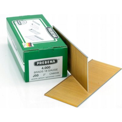 Hřebíky kolářské (brad nails) PREBENA J-50 50mm pro hřebíkovačku MAKITA AF-505 – Hledejceny.cz