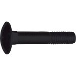 SCH Vratový šroub bez matice DIN603 pevnost 4.6, pozink černý Varianta: Vratový šroub bez matice DIN603 4.6 M6x55, pozink černý – Sleviste.cz