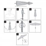 SPRINGOS PALMA GU0039 Zahradní slunečník 230 cm, krémový – Hledejceny.cz