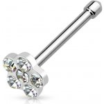 Šperky4U piercing do nosu kytička N01121-C – Zboží Dáma