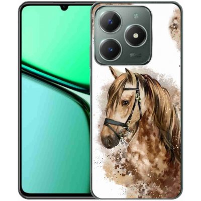 mmCase Gelový kryt na Realme C61 hnědý kreslený kůň – Zboží Živě