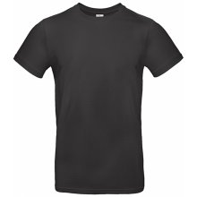 Silnější bavlněné pánské tričko černá