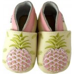 Lait et Miel kožené capáčky s ananasem žlutá – Zboží Mobilmania