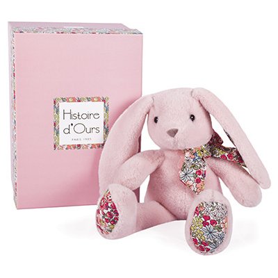 Doudou Histoire d´Ours kamarád růžový králíček 25 cm