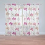 Záclony Růžové kvítí: 2 ks - 150x250 cm - Sablio – Hledejceny.cz