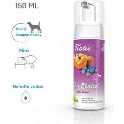 Foolee Šampon pro psy Beauty Odor Control suchá pěna s tea tree na odstranění zápachu 150 ml