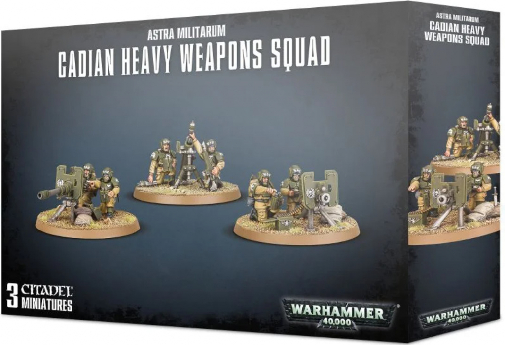 GW Warhammer 40000 Astra Militarum Cadian Heavy Weapons Squad