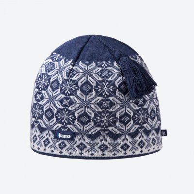 Kama A 57 108 pletená merino čepice tmavě modrá – Hledejceny.cz
