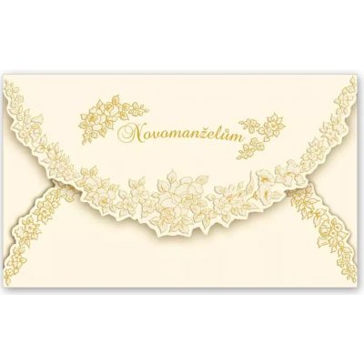 Přání svatební Novomanželům/ text uvnitř – Hledejceny.cz