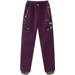 Wolf Dívčí softshellové kalhoty zateplené B2491 fialovorůžová Fialovorůžová – Zboží Dáma