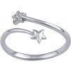 Prsteny SILVEGO Stříbrný otevřený univerzální prsten Algo s Brilliance ZirconiaJJJ1661RW