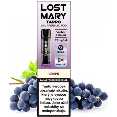 Elf Bar Lost Mary Tappo cartridge Grape 17 mg – Zboží Dáma