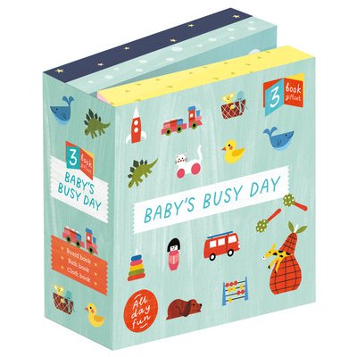 Babys Busy Day: 3 Book Gift Set - All Day Fun - Board Book, Bath Book, Cloth Book Happy YakPevná vazba – Zboží Mobilmania