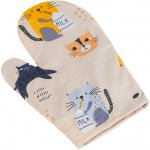 Bellatex Kuchyňská chňapka 28 x 18 cm Kočička žlutá šedá. černá – Hledejceny.cz