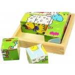 Playme Brimarex obrázkové kostky zvířátka 9 ks kubus v krabičce – Zboží Dáma