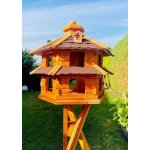 Darlux Ptačí budka dřevěná vila velikost XL červená – Hledejceny.cz