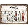 Obraz Retro cedule pohlednice plech 100x140 Coca-Cola lahev