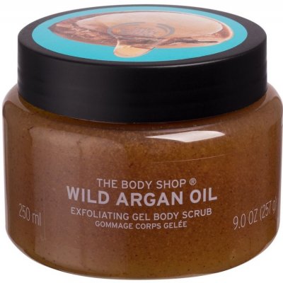 The Body Shop Wild Argan Oil vyživující tělový peeling s arganovým olejem 250 ml – Zboží Dáma