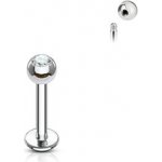 Šperky4U labreta kulička s kamínkem titan TIT1030-12083 – Zboží Dáma