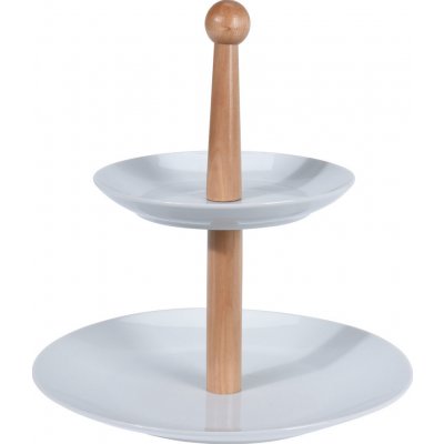 Etažér na cukroví porcelánový 2 patra – Zboží Mobilmania