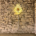 DECOLED 2D LED světelná hvězda na vrchol stromu, 45 × 70 cm, 3D ECOprint, teple bílá – Hledejceny.cz