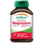 Jamieson Hořčík 500 mg s vitaminem D 500 IU 60 tablet – Hledejceny.cz