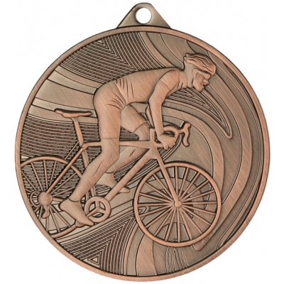 Designová kovová medaile Cyklistika Bronz 5 cm – Zboží Dáma