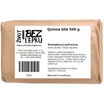 Život bez lepku Quinoa bílá 0,5 kg – Sleviste.cz